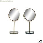 Խոշորացնող հայելի DKD տան դեկոր 18 x 13 x 32 սմ մետաղական խեժից (2 հատ)