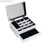 Զարդերի տուփ Home ESPRIT Սպիտակ MDF Փայտ 21 x 17 x 9 սմ