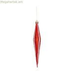 Սուրբ Ծննդյան խաղալիք Krist+ կարմիր PVC 8,5 x 3,5 x 19 սմ ձգված