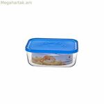 Ճաշի տուփ Borgonovo Igloo կապույտ ուղղանկյուն 400 մլ 13,5 x 9,5 x 6,5 սմ 19 x 13,5 x 7,2 սմ