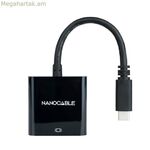 USB C-ից HDMI ադապտեր NANOCABLE 10.16.4102-BK սև 4K Ultra HD