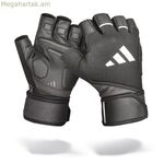 Ձեռնոցներ Adidas դաստակի փաթաթան մարզումների համար՝ սպիտակ, սև