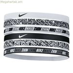 Գլխի համար նախատեսված սպորտային ժապավեն Nike Printed Pack6 սև