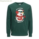 Տղամարդու սվիտեր առանց գլխարկի JORTOON Jack & Jones 23149 կանաչ