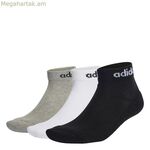 Սպորտային գուլպաներ Adidas C LIN ANKLE 3P IC1304 Մոխրագույն, 3 զույգ