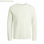 Տղամարդու սվիտեր առանց գլխարկի Jack & Jones ehill Knit Cloud Dancer