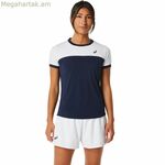 Կարճ թևքով սպորտային մարզաշապիկ Asics Court մուգ կապույտ թենիսի համար