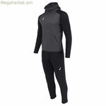 Մարզահագուստ մեծահասակների համար Joluvi Hood Ran սև մոխրագույն տղամարդկանց համար