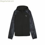 Կանացի սպորտային բաճկոն Puma Run Favorite AOP OV սև