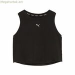 Կանացի սպորտային վերնաշապիկ Puma Cloudspun անթև, սև