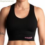 Կանացի սպորտային վերնաշապիկ Hanker Cane սև վազքի համար