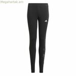 Սպորտային լեգինսներ երեխաների համար Adidas Essentials սև