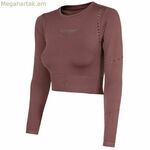 Կանացի սվիտեր առանց գլխարկի 4F մուգ կարմիր