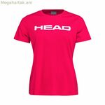 Կարճ թևքով սպորտային մարզաշապիկ Head Club Lucy մուգ վարդագույն թենիսի համար