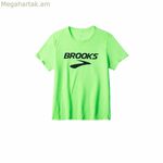 Տղամարդու կարճ թևքով շապիկ Brooks Distance Sleeve 3.0 կանաչ