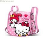 Ուսի պայուսակ Hello Kitty վարդագույն 16 X 17 X 6 սմ