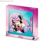 Սպիրալաձև տետր գրիչով Մինի Մաուսի մանուշակագույն 80 թերթ 24 x 23 x 2,5 սմ