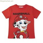 Մանկական կարճ թևքով շապիկ՝ The Paw Patrol կարմիր