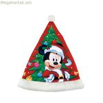 Ձմեռ պապի գլխարկ Միկի Մաուս Երջանիկ ժպիտներ մանկական 37 սմ