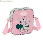 Միննի Մաուսի ուսի պայուսակ՝ անանուխի վարդագույն 16 x 18 x 4 սմ