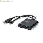 Splitter DisplayPort Startech MSTMDP122DP Սև 4K Ultra HD
