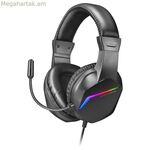 Խաղային ականջակալ միկրոֆոնով Mars Gaming MH122 սև