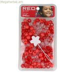 Ապակե ուլունքներ՝ «Կարմիր համբույր»՝ «Կարմիր»՝ L, 240 հատ