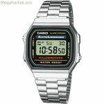 Տղամարդու ժամացույց Casio A168WA-1YES սև արծաթագույն
