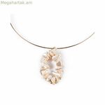 Կանացի վզնոց Shabama Mississippi Luxe Brass Flash ոսկեզօծ ուլունքներով 13 սմ