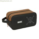 Ճանապարհորդական հողաթափերի պահոց՝ մեկ կտոր, սև, 29 x 15 x 14 սմ