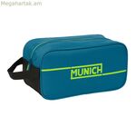 Ճանապարհորդական հողաթափերի պահոց Munich Land սև-կանաչ 29 x 15 x 14 սմ