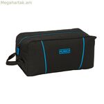 Ճանապարհորդական հողաթափերի պահոց Մյունխենի ճանապարհի համար, կապույտ, սև, 34 x 15 x 18 սմ