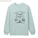 Կանացի սվիտեր առանց գլխարկի՝ The Mandalorian Green բաց կանաչ