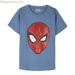 Մանկական կարճ թևքով շապիկ՝ Սարդ-Մարդ կապույտ