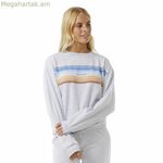 Կանացի սվիտեր առանց գլխարկի՝ Rip Curl High Tide Surf Crew մոխրագույն