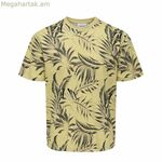 Տղամարդու կարճ թևքով մարզաշապիկ Only & Sons Onskash Reg Leaf Aop Golden