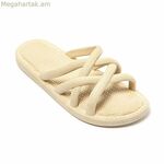 Կանացի լողափնյա հողաթափեր Brasileras Mersin բաց շագանակագույն