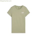 Կանացի կարճ թևքով մարզաշապիկ Puma Essentials Small Olive