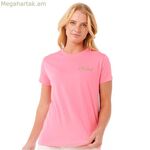 Կանացի կարճ թևքով մարզաշապիկ Rip Curl Waikiki Standard վարդագույն