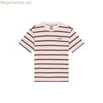 Տղամարդու կարճ թևքով մարզաշապիկ Dickies York Stripe Ss սպիտակ