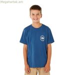 Մանկական կարճ թևքով շապիկ Rip Curl Stapler կապույտ, մուգ կապույտ