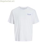 Տղամարդու կարճ թևքով մարզաշապիկ Jack & Jones Jjninety Ss Crew սպիտակ
