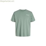 Տղամարդու կարճ թևքով մարզաշապիկ Jack & Jones Jjninety Ss Crew Iceberg մուգ կանաչ