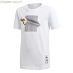 Մանկական կարճ թևքով մարզաշապիկ Adidas Iron Man գրաֆիկական սպիտակով