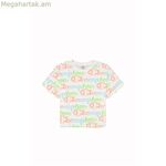 Կանացի կարճ թևքով մարզաշապիկ Champion՝ կարճ վզնոցով, սպիտակ