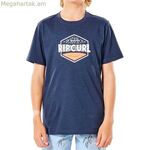 Մանկական կարճ թևքով Rip Curl Filler մարզաշապիկ՝ մուգ կապույտ