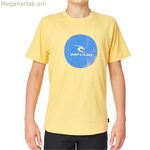 Մանկական կարճ թևքով մարզաշապիկ Rip Curl Rip Curl Corp Icon Boys դեղին