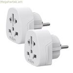 Խրոցի ադապտեր Scape Travel 830DE (2 հատ) պլաստիկ