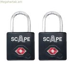 Բանալիով կողպեք Scape Travel TSA-K02 մետաղական ուղղանկյուն