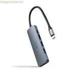 USB հանգույց NANOCABLE Nanocable հանգույց USB-C 3xUSB-A+HDMI+USB-C PD մոխրագույն 18 սմ